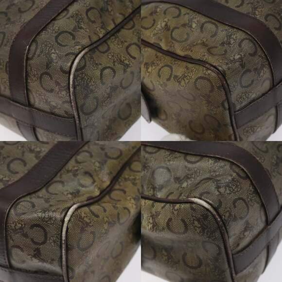 CELINE C Sulky Hand Bag Pvc Dark Brown Gold - Picture 10 of 12